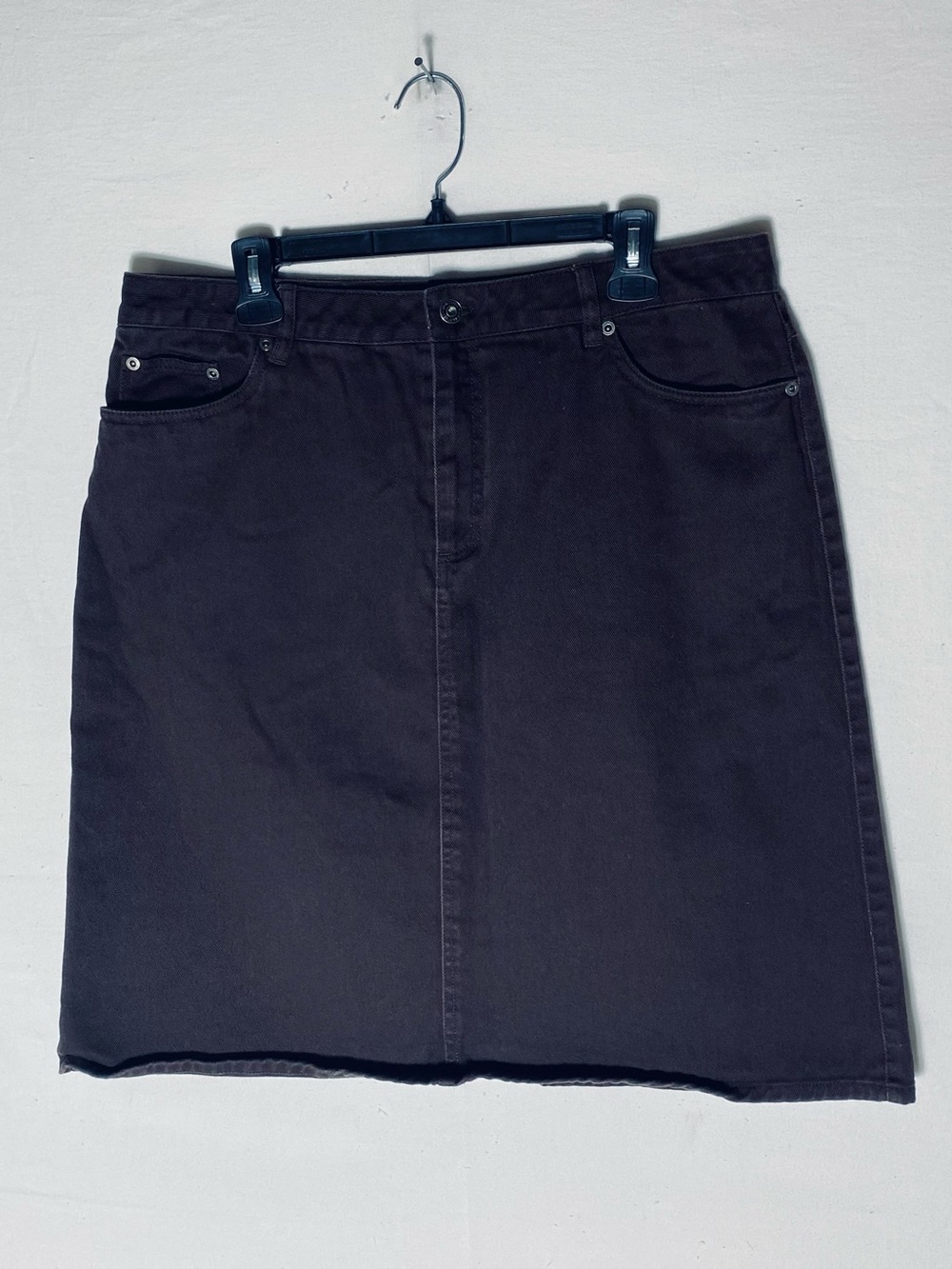 Vintage Northern Reflection Chocolate Brown Denim Mini Skirt 16